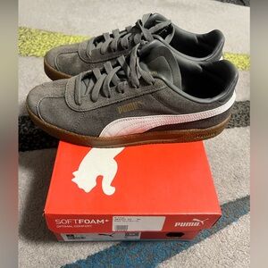 Puma Club Unisex Grey Suede Sneaker